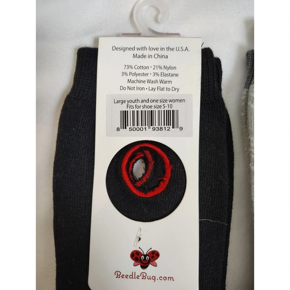 Lot Of 3 BeedleBug Sockietalkies Socks with A Pulley Womens 5-10 Youth Large NWT